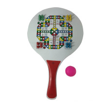 2020 popular cheaper beach tennis racket balls set  logo custom print kid wood Beach Racket bat